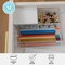 Martha Stewart Brody Clear Plastic Storage Organizer Bins W/ White Engineered Wood Lids, SM-x2/MED-x1 BE-PB3316-WD-3-CL-WH-MS - alternate 5